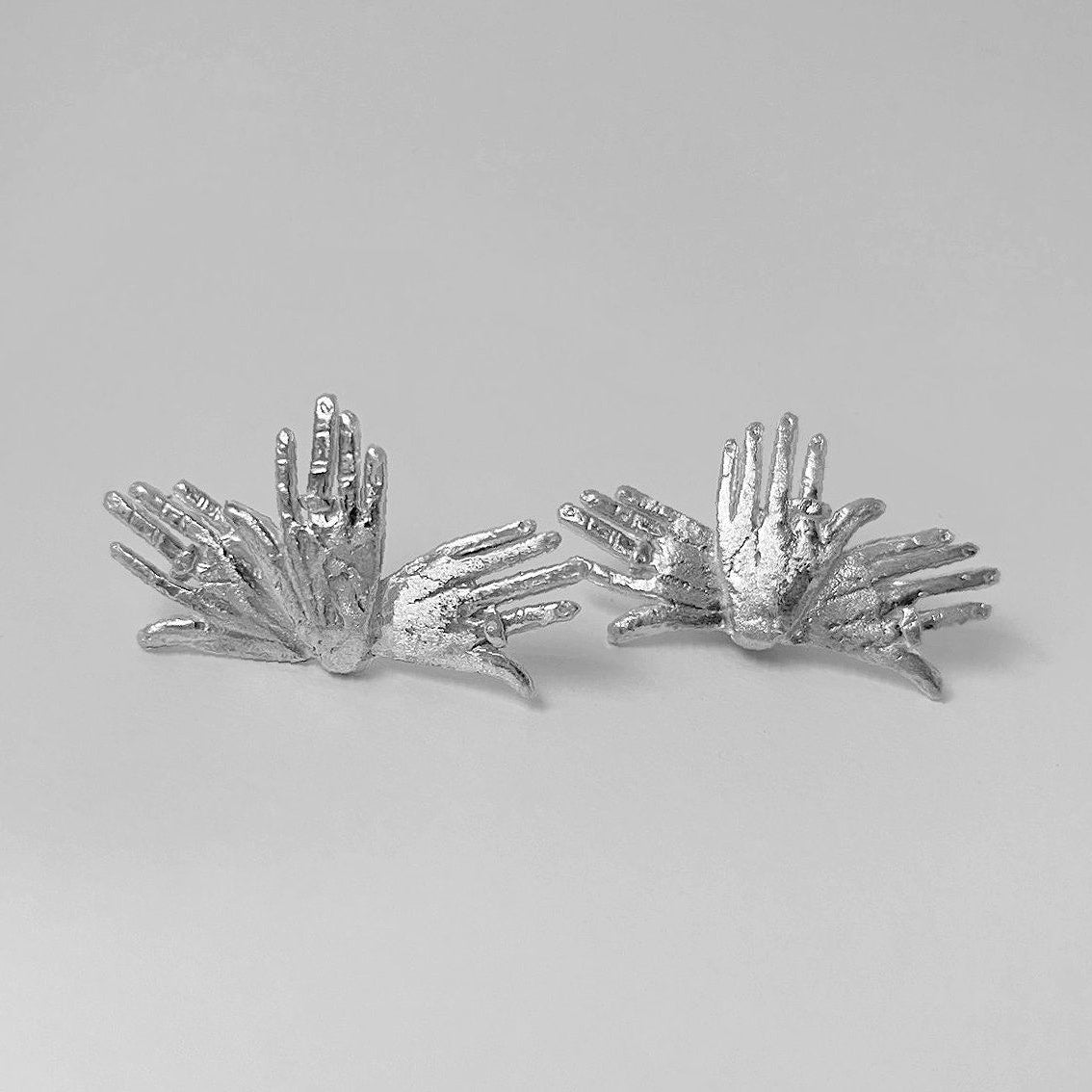Palm hands earrings